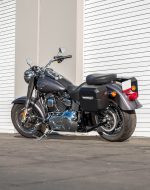10L - Outlaw Quick Mount Small Harley Softail Fat Boy Lo FLSTFB Matte Hard Solo Saddlebag (Left Only) - Image 3