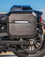10L - Outlaw Quick Mount Small Indian Scout Bobber Sixty Matte Hard Solo Saddlebag (Left Only) - Image 4