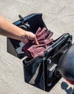 10L - Outlaw Quick Mount Small Ducati Scrambler (2014-17) Painted Hard Solo Saddlebag (Left Only) - Image 6