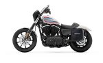 10L - Outlaw Quick Mount Small Harley Sportster Iron 1200 Painted Hard Solo Saddlebag (Left Only) - Image 2