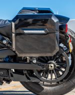 20L - Outlaw Quick Mount Small Indian Scout Bobber Painted Hard Solo Saddlebags - Image 4