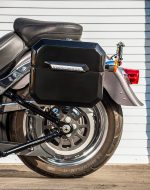 10L - Outlaw Quick Mount Small Painted Hard Solo Saddlebag (Left Only) for Harley Softail Fat Boy FLSTF/I - Image 4