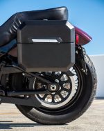10L - Outlaw Quick Mount Small Harley Softail Standard FXST Matte Hard Solo Saddlebag (Left Only) - Image 5