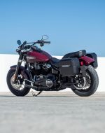 10L - Outlaw Quick Mount Small Harley Softail Standard FXST Matte Hard Solo Saddlebag (Left Only) - Image 4