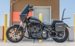 10L - Outlaw Quick Mount Small Harley Softail Street Bob Matte Hard Solo Saddlebag (Left Only) - Image 2