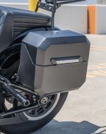 10L - Outlaw Quick Mount Small Harley Softail Street Bob Matte Hard Solo Saddlebag (Left Only) - Image 5