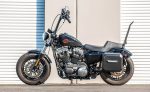 10L - Outlaw Quick Mount Small Harley Sportster 1200 Custom XL1200C Matte Hard Solo Saddlebag (Left Only) - Image 3