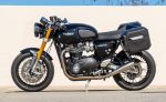 10L - Outlaw Quick Mount Small Triumph Thruxton RS Matte Hard Solo Saddlebag (Left Only) - Image 2