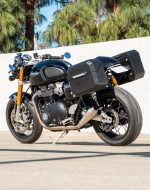 10L - Outlaw Quick Mount Small Triumph Thruxton RS Matte Hard Solo Saddlebag (Left Only) - Image 3