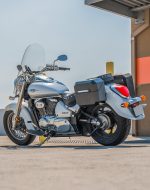 10L - Outlaw Quick Mount Small Suzuki Boulevard C50 VL800 Painted Hard Solo Saddlebag (Left Only) - Image 3