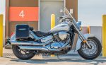 15L - Outlaw Quick Mount Medium Suzuki Boulevard C50 VL800 Painted Hard Solo Saddlebag (Right Only) - Image 2