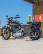 15L - Outlaw Quick Mount Medium Harley Softail Breakout FXBR/S Matte Hard Solo Saddlebag (Left Only) - Image 3