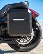 15L - Outlaw Quick Mount Medium Harley Softail Standard FXST Matte Hard Solo Saddlebag (Left Only) - Image 5