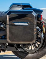15L - Outlaw Quick Mount Medium Indian Scout Bobber Painted Hard Solo Saddlebag - Image 4