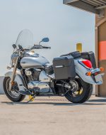 15L - Outlaw Quick Mount Medium Suzuki Boulevard C50 VL800 Matte Hard Solo Saddlebag (Left Only) - Image 3