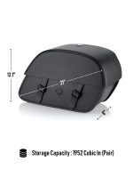 32L - Baelor Large Hard Mount Shock Cutout Saddlebags for Harley Sportster 1200 Roadster XL1200CX - Image 4