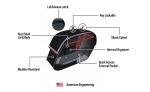 32L - Pantheon Large Hard Mount Shock Cutout Saddlebags for Indian Scout Bobber - Image 7