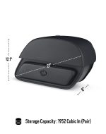 32L - Pantheon Large Hard Mount Shock Cutout Saddlebags for Harley Dyna Low Rider FXDL/I - Image 4