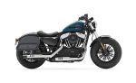 32L - Pantheon Large Hard Mount Shock Cutout Saddlebags for Harley Sportster Forty Eight XL1200X - Image 2