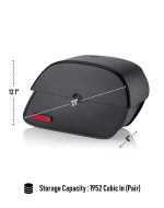 32L - Panzer Large Hard Mount Shock Cutout Honda Rebel 500 Saddlebags - Image 4