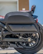 28L - Pantheon Medium Quick Mount Indian Scout Bobber Motorcycle Saddlebags - Image 4
