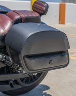 28L - Pantheon Medium Quick Mount Indian Scout Bobber Motorcycle Saddlebags - Image 5