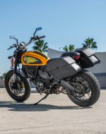 28L - Panzer Medium Quick Mount Ducati Scrambler (2014-17) Leather Saddlebags - Image 3