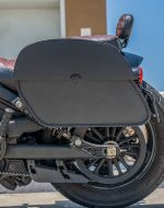 28L - Panzer Medium Quick Mount Indian Scout Bobber Leather Saddlebags - Image 4