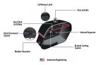 28L - Panzer Medium Quick Mount Indian Scout Bobber Leather Saddlebags - Image 13