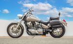 28L - Pantheon Medium Hard Mount Honda VTX 1300 C Leather Motorcycle Saddlebags - Image 2