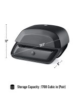 28L - Pantheon Medium Hard Mount Honda VTX 1300 R Retro Leather Motorcycle Saddlebags - Image 4