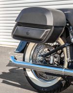 28L - Pantheon Medium Hard Mount Leather Saddlebags for Harley Softail Deluxe FLSTN/I - Image 5