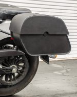 28L - Panzer Medium Quick Mount Indian Scout Leather Saddlebags - Image 4