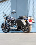28L - Panzer Medium Quick Mount Leather Saddlebags for Heritage Classic FLSTC/I - Image 4