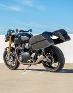 28L - Panzer Medium Quick Mount Triumph Thruxton RS Leather Saddlebags - Image 3