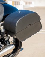 28L - Panzer Medium Quick Mount Triumph Thruxton RS Leather Saddlebags - Image 4