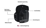 32L - Dagr Extra Large Suzuki Motorcycle Tail Bag - Image 9