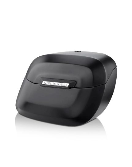 36L - Lamellar Raven XL Shock Cutout Victory Octane Matte Hard Saddlebags