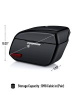 18L - Aegis Quick Mount Medium Shock Cut-Out Indian Scout Bobber Painted Hard Saddlebags - Image 3