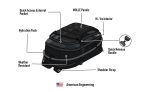 7L - Apex ADV Touring Tank Bag with Hydration Pack for Harley Davidson - Image 15