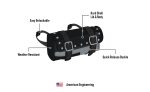 2L - Armor Studded Indian Leather Motorcycle Fork Bag - Image 5