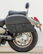 28L - Baelor Medium Hard Mount Honda VTX 1800 N Motorcycle Saddlebags - Image 4