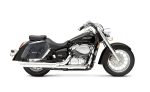 38L - Baldur XL Shock Cutout Honda Shadow 750 Aero Leather Wrapped Hard Saddlebags - Image 2