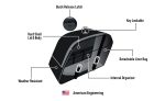 42L - Baldur Extra Large Leather Wrapped Motorcycle Hard Saddlebags for Harley Softail Low Rider S FXLRS - Image 9
