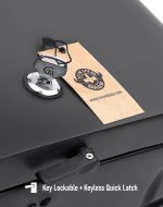 42L - Baldur Extra Large Matte Hard Saddlebags for Indian Scout Bobber - Image 6