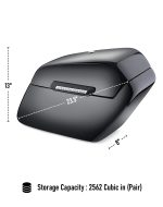 42L - Baldur Extra Large Painted Motorcycle Hard Saddlebags for Harley Softail Low Rider S FXLRS - Image 4