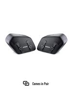 38L - Baldur XL Shock Cutout Harley Street 750 Leather Wrapped Hard Saddlebags - Image 3
