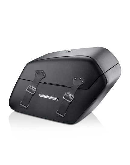 42L - Baldur Extra Large Suzuki Boulevard C50 VL800 Leather Wrapped Motorcycle Hard Saddlebags