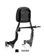 Viking Battle Axe Kawasaki Vulcan S Sissy Bar With Backrest Gloss Black - Image 2