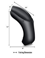 Viking Bronco Motorcycle Fairing For Harley Sportster Iron 1200 Gloss Black - Image 4